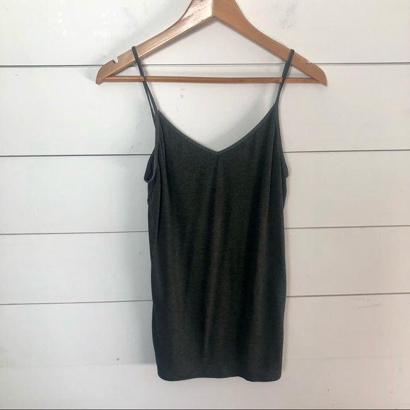 GAP Tops - GAP Solid Grey Tank Top Size Large